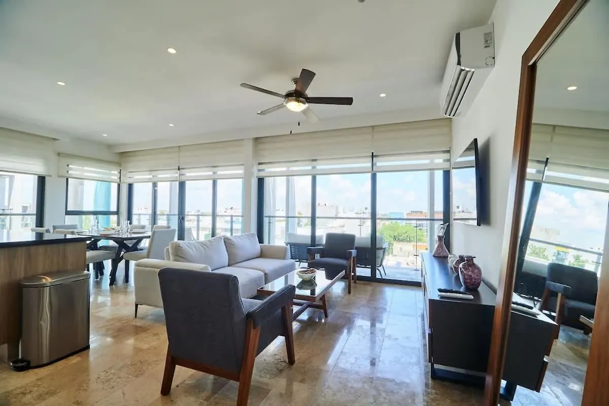 Apartment Luxury 2-Story Apt With Jacuzzi Playa del Carmen Mexico